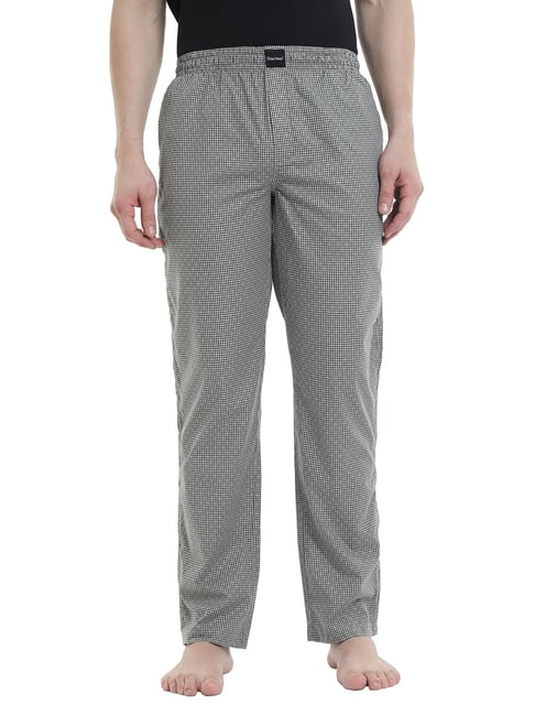 Don Vino Light Olive Regular Fit Check Lounge Pants-picture-23