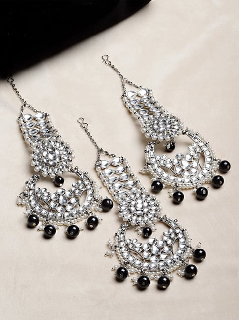 Salwar Kameez | Jewelry | Beautiful Black Earrings Formal With Stones |  Poshmark