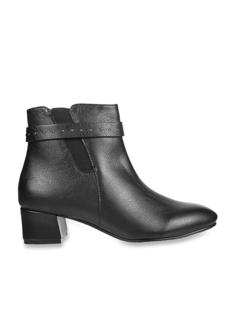 Metro Women's Black Chelsea Boots-picture-29