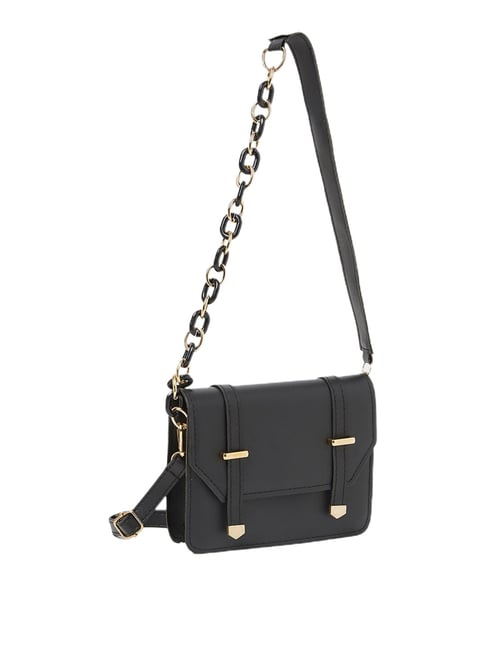 Buy Styli Black MK Printed Handbag at Best Price @ Tata CLiQ