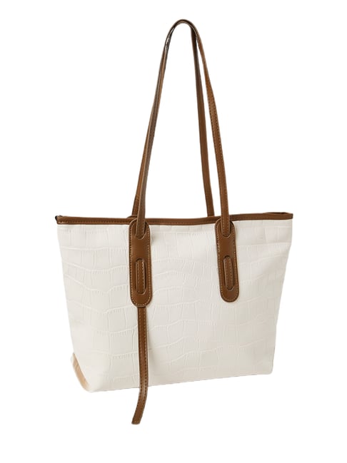 Buy Styli Brown Checked Pattern Shoulder Bag at Best Price @ Tata CLiQ