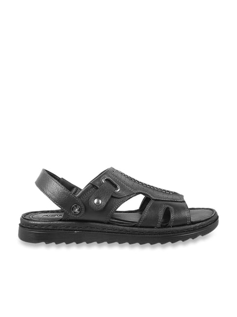 Metro Men's Black Back Strap Sandals-picture-46