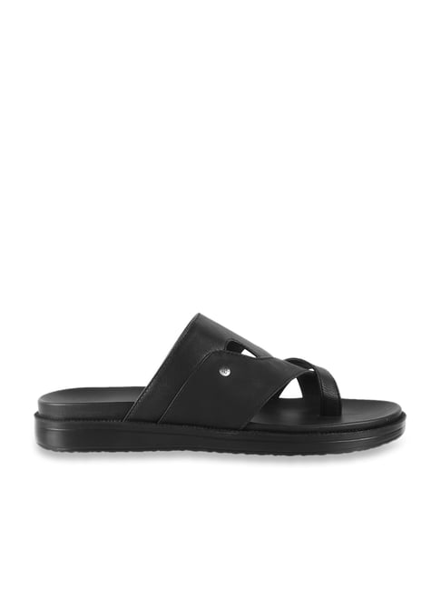 Walkway Men's Black Toe Ring Sandals-picture-36
