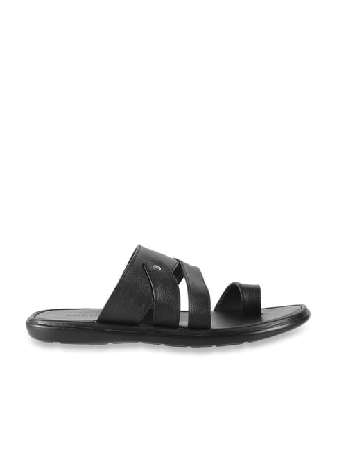 Walkway Men's Black Toe Ring Sandals-picture-30