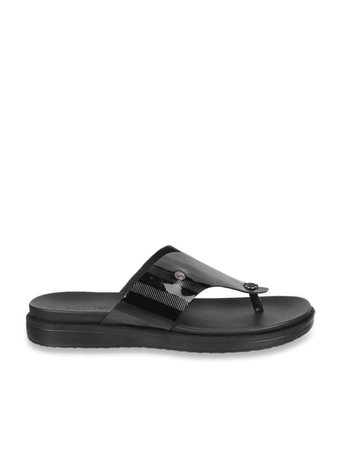 Metro Men's Black Thong Sandals-picture-33