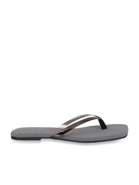 Sun-San Sandals Thong Sandal Silver - Spoiled Sweet Boutique