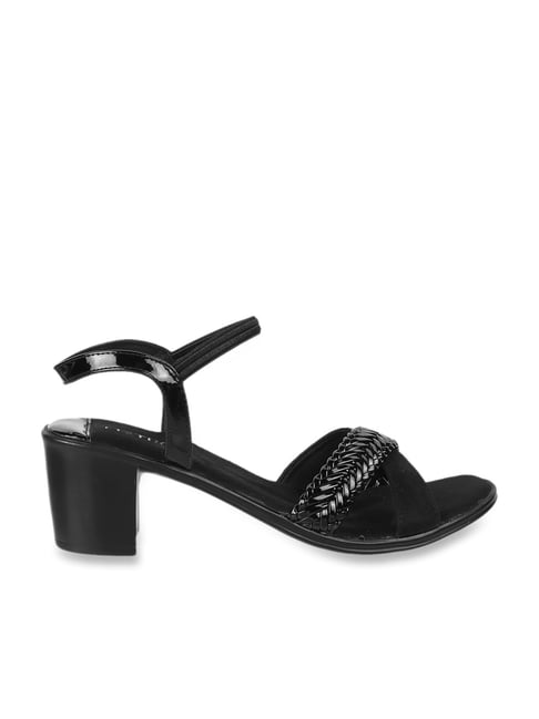 Metro Women's Black Ankle Strap Sandals-picture-20