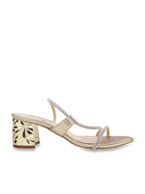 Metro Women's Gold Sling Back Sandals-picture-28