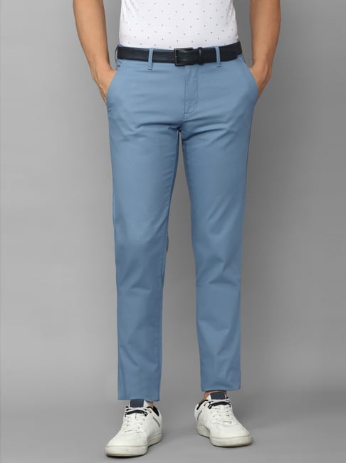 Buy Louis Philippe Sport Men Textured Slim Fit Trousers - Trousers for Men  21467886 | Myntra