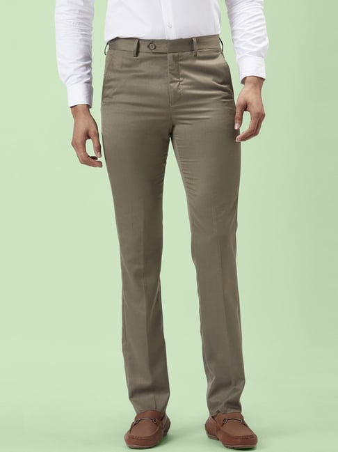 Buy Byford By Pantaloons BYFORD by Pantaloons Men Grey Trousers at Redfynd