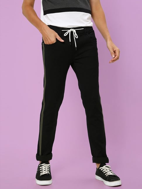 Urbano Fashion Joggers  Buy Urbano Fashion Men Black Slim Fit Jogger Jeans  Online  Nykaa Fashion