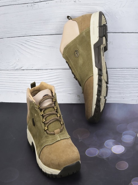 Buy Khaki Boots for Men by WOODLAND Online | Ajio.com