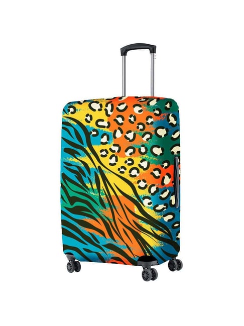 NASHER MILES Leopord Polyester 55 cm (20 Inch) Small Protective Luggage  Cover - Leopord Design Luggage Cover - Price History