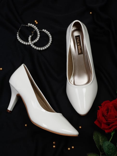 flat n heels Women White Heels - Buy flat n heels Women White Heels Online  at Best Price - Shop Online for Footwears in India | Flipkart.com