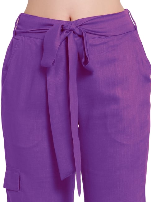 Dark Purple Cargo Pants for Men  Lookastic