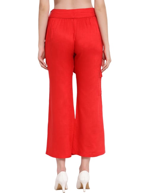 Stine Goya Fatuna Red Cargo Trousers - Ferraris Boutique