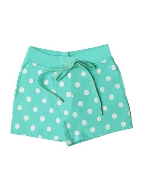 Tiny Girl Blue Cotton Printed Shorts-picture-39