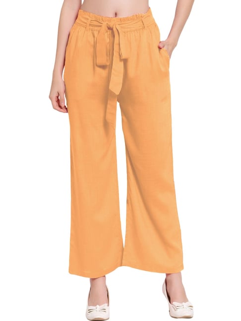 Cosmic Wonder - Orange Jade Suvin Cotton Broadcloth Wrapped Pants – Frances  May