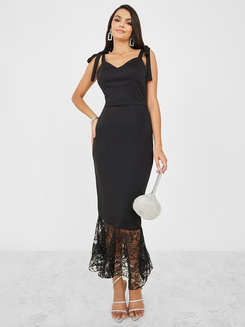 Buy Styli Black Bodycon Dress for Women Online Tata CLiQ