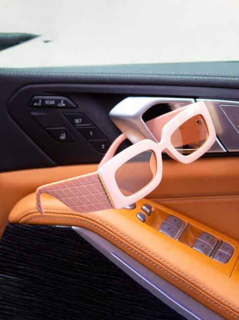 Ted Smith Beige Square UV Protection Sunglasses for Women-picture-36