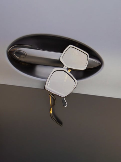 Ted Smith Black Square UV Protection Sunglasses for Women-picture-38