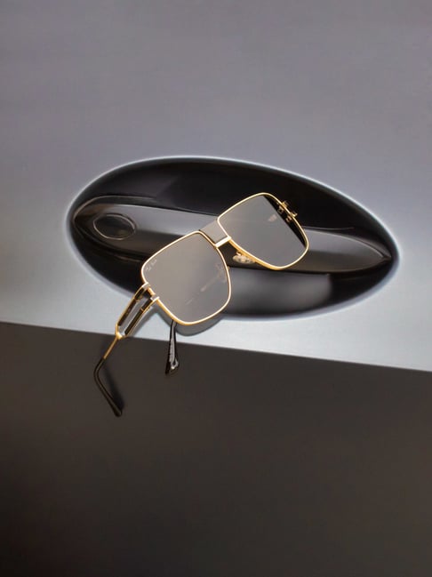 Ted Smith Black Aviator UV Protection Unisex Sunglasses