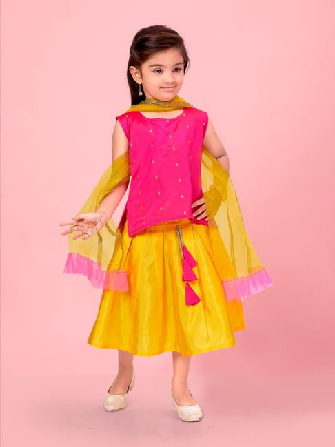 Flawsome Fancy Kids Girls Lehanga Cholis... | Sleeveless top pattern, Kids  dress, Designer lehenga choli