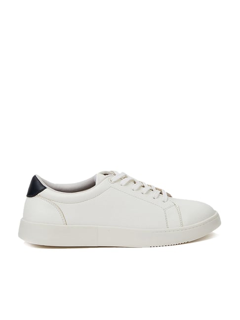 Buy WQAAO Stylish & Trendy Lace-up Faux Leather Sneakers for Men (White)  Online at Best Prices in India - JioMart.