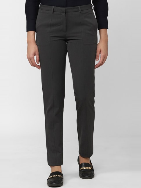 Formal Trousers Plain Ladies Black lycra Trouser For Office Use And  College Use Women