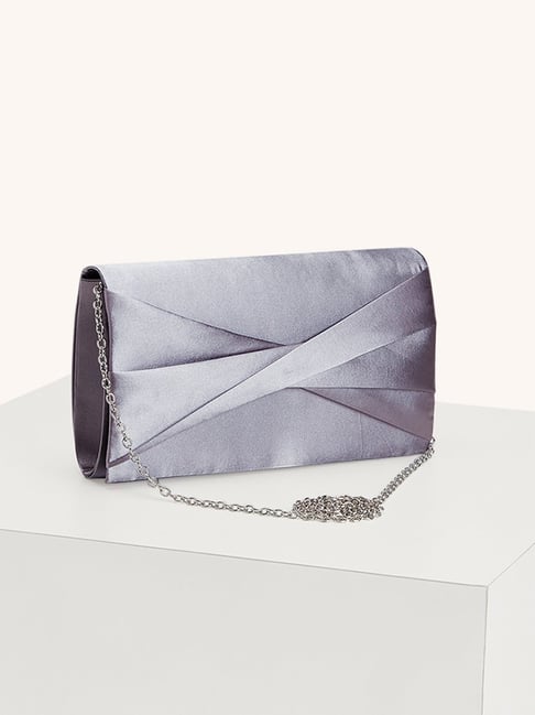 Gunmetal grey best sale clutch bag