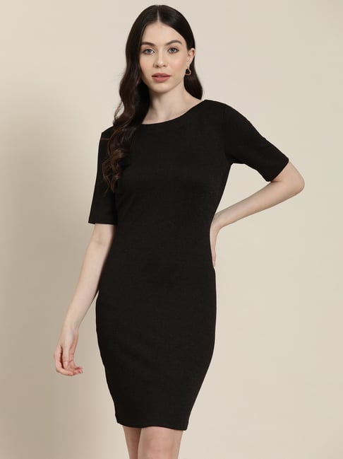 Qurvii Black Bodycon Dress-picture-42