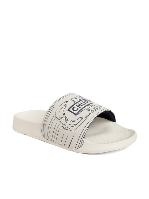 Chupps Men s White Slides