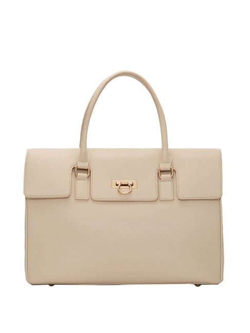 Buy Miraggio Tokyo Beige Solid Large Handbag Online At Best Price