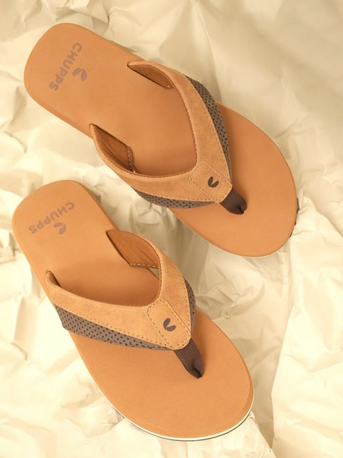 Chupps Men's Brown Flip Flops-picture-23