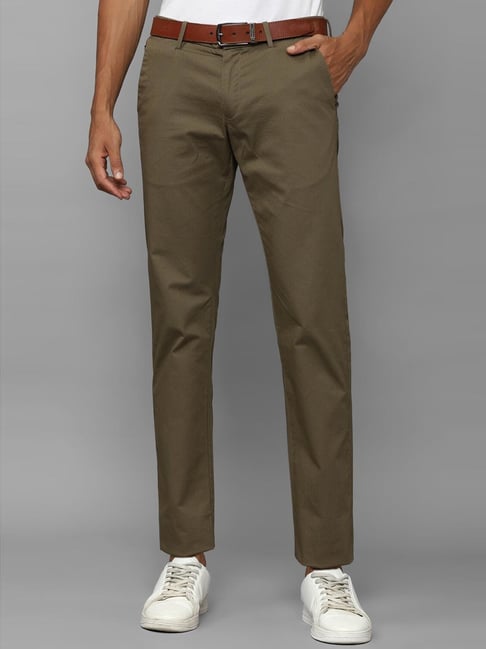 Buy Olive Green Trousers  Pants for Men by ALLEN SOLLY Online  Ajiocom