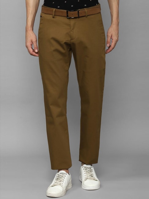 Striped Trousers with Contrast Side Taping