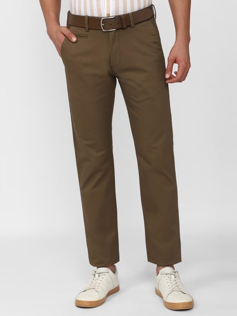 Buy Men Black Textured Regular Fit Formal Trousers Online - 391498 | Peter  England