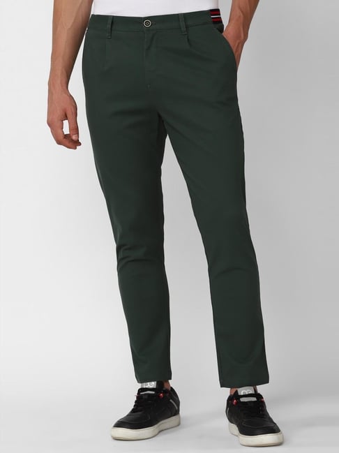 PETER ENGLAND Skinny Fit Men Green Trousers - Price History