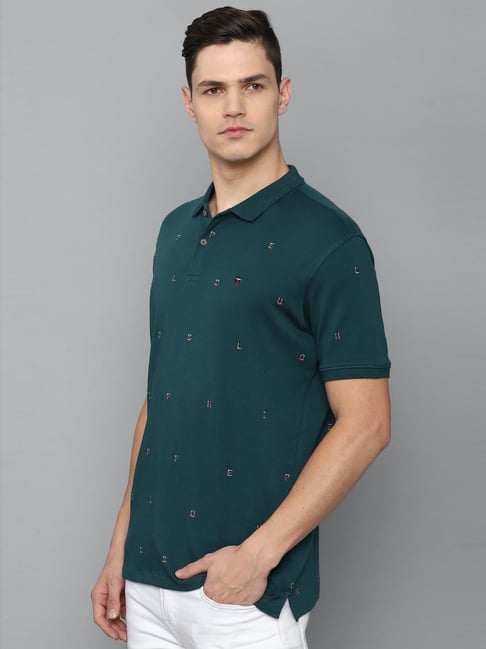 Buy Louis Philippe Men Printed Polo Collar T Shirt - Tshirts for