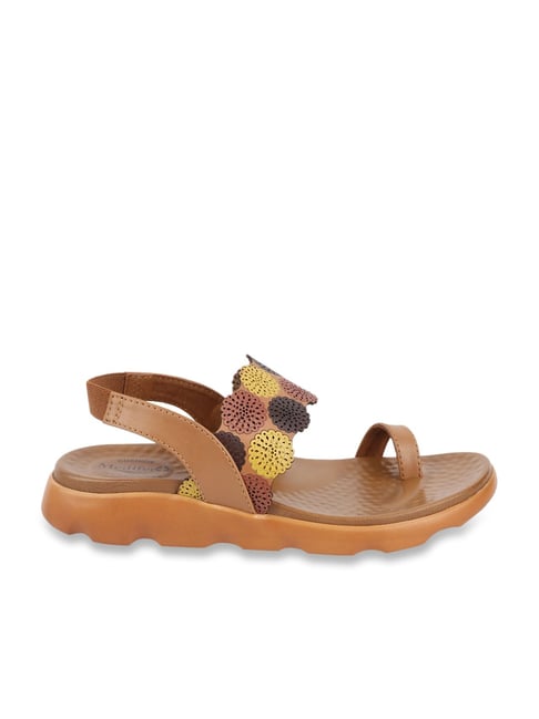 Buy Tan Flat Sandals for Women by XE LOOKS Online | Ajio.com