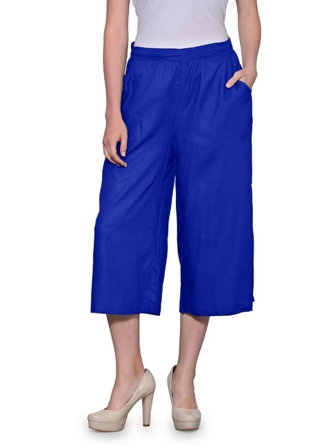 Buy Lyra Sky Blue Cotton Mid Rise Leggings for Women Online @ Tata CLiQ