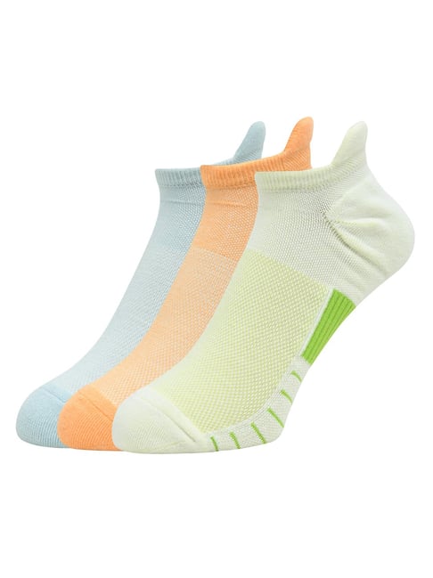BALENZIA Multicolor Athletic Cushioned Lowcut Ankle Sports Socks - Pack of 3-picture-34
