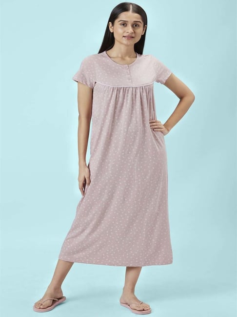 Women's Premium Cotton Printed Night Gown