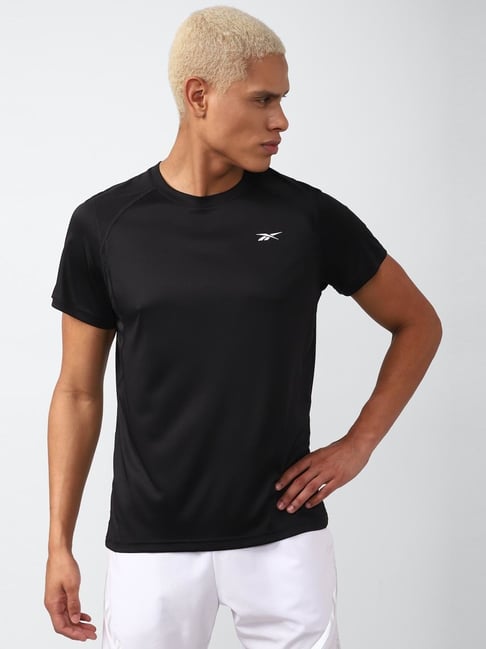 Reebok black clearance t shirt