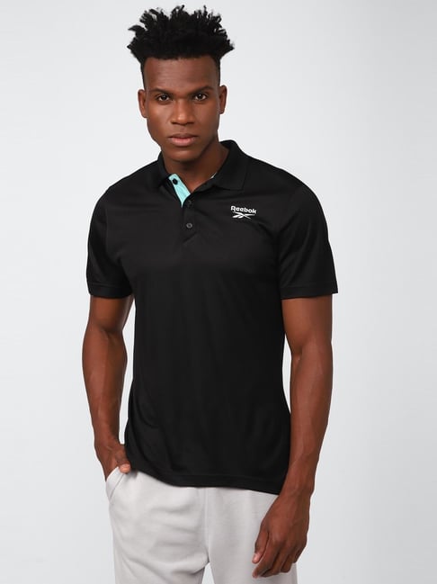 reebok shirts mens black