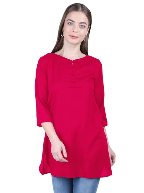 Buy Pink Kurtis & Tunics for Women by JC4U Online | Ajio.com