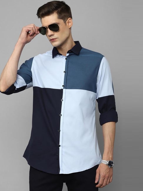 Buy Louis Philippe Sport Blue Cotton Polo T-Shirt for Men Online @ Tata CLiQ