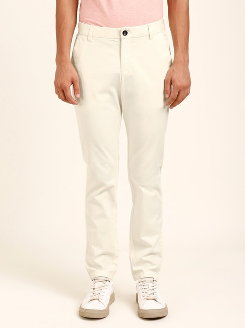Buy Off White Colour Solid Hemp Blend Lounge Pants for Men Online on Brown  Living  Mens Pants