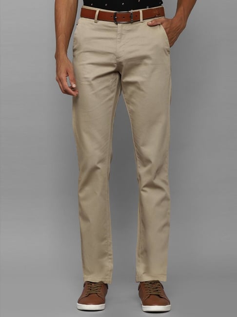 Allen Solly Casual Trousers  Buy Allen Solly Men Brown Slim Fit Solid  Casual Trousers Online  Nykaa Fashion