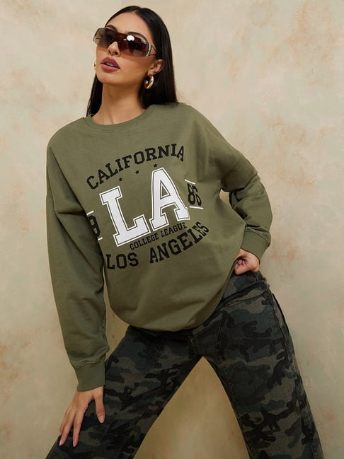 Printed Sweatshirt Express Camo Sweatshirt Express One Eleven Oversized Camo Sweatshirt Express One Eleven